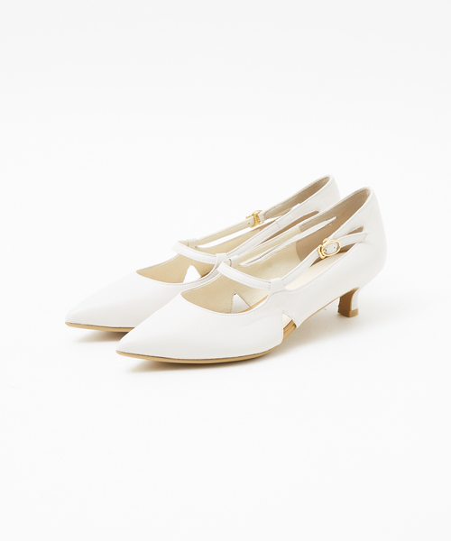 Au BANNISTER(オゥバニスター)の「ポインテッドラウンドストラップパンプス(パンプス・レディース・ネイビー/ブラック/アイボリー・35/36/37/38/39)」の7枚目の写真