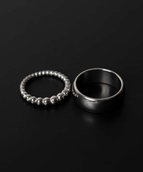 WEGO（ウィゴー）の「WEGO/【2点セット】ステンレスSETリング（リング・メンズ・その他6/その他5/その他4/その他3/その他2/その他1/その他7・FREE）」の4枚目の写真
