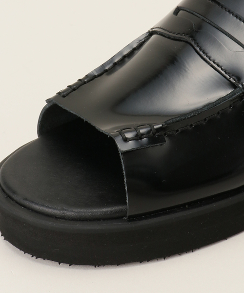 MANEBU（マネブ）の「【MANEBU / マネブ】VOVOSAN FACE SKIN：サンダル（サンダル・レディース・ブラック・38/37/36）」の4枚目の写真