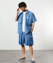 Jonas Claesson | JONAS CLAESSON/ジョナスクレアッソン Chambray Trip Shirts/シャンブレー トリップシャツ/刺繍/リラックスフィット(シャツ/ブラウス)