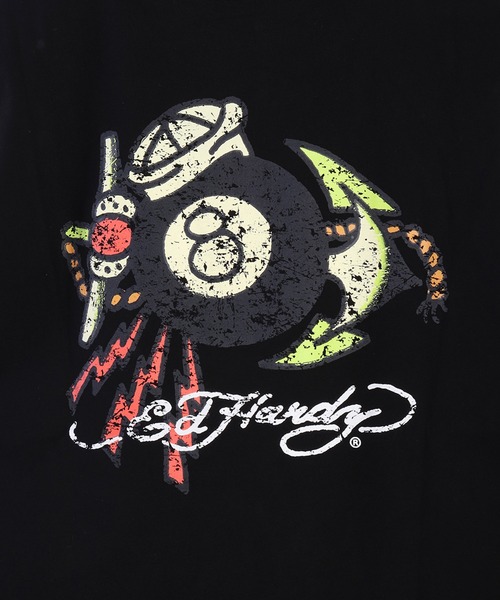 セール】EdHardy ノースリーブTシャツ ロング丈 ラブキル