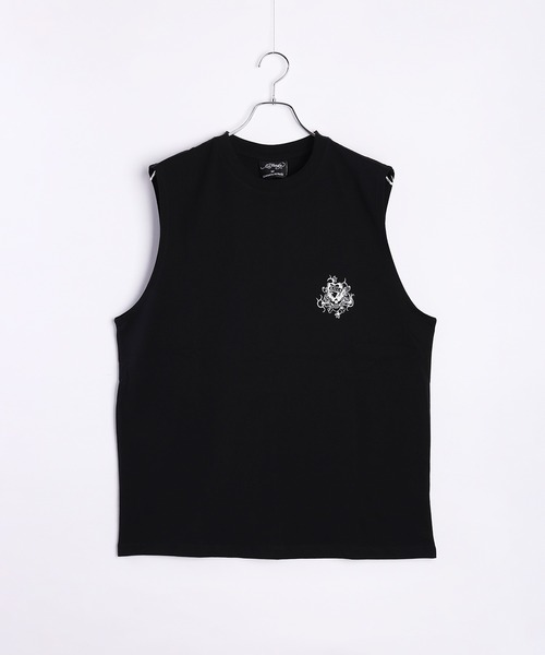 セール】EdHardy ノースリーブTシャツ ロング丈 ラブキル