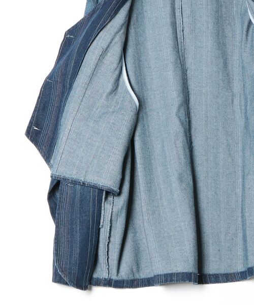 aimoha（アイモハ）の「【aimoha neo】LAYERED SAPPHIRE STRIPE LEISURE BLAZER（テーラードジャケット・メンズ・ネイビー・FREE）」の3枚目の写真