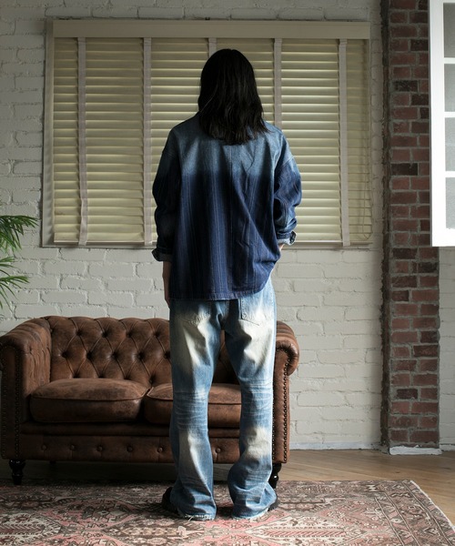 aimoha（アイモハ）の「【aimoha neo】LAYERED SAPPHIRE STRIPE LEISURE BLAZER（テーラードジャケット・メンズ・ネイビー・FREE）」の4枚目の写真