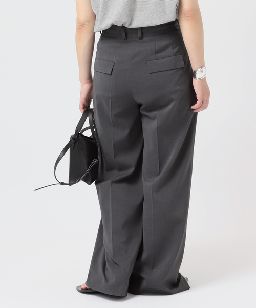 AP STUDIO（エーピーストゥディオ）の「ツイルハイウエステッドパンツ（スラックス・レディース・ブラック/グレー・34/40/38/36）」の14枚目の写真