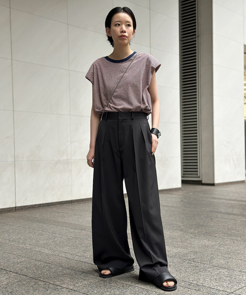 ツイルハイウエステッドパンツ（スラックス）｜AP STUDIO（エーピー
