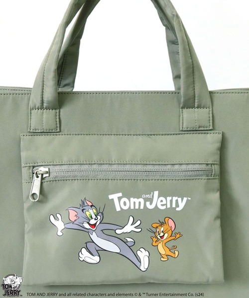 Tom&Jerry(トムアンドジェリー)の「【公式】TOM and JERRY アクティブ ビッグ ユーティリティトート(トートバッグ・レディース・カーキ/ブラック・FREE)」の12枚目の写真