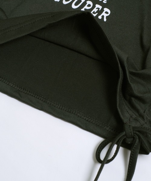 shopnikoniko(ショップニコニコ)の「ゲームTシャツ 半袖 ブロークコア Tシャツ ショート丈 袖ライン スポーツ ユニフォーム ゲームシャツ(Tシャツ/カットソー・レディース・ブラック/レッド・フリー)」の11枚目の写真