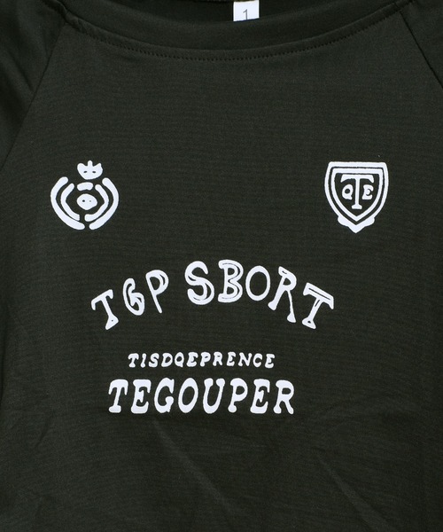 shopnikoniko(ショップニコニコ)の「ゲームTシャツ 半袖 ブロークコア Tシャツ ショート丈 袖ライン スポーツ ユニフォーム ゲームシャツ(Tシャツ/カットソー・レディース・ブラック/レッド・フリー)」の12枚目の写真