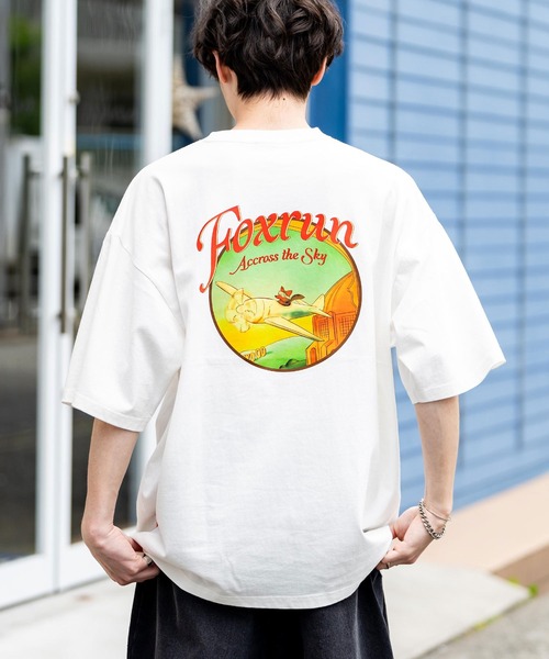 Rocky Monroe(ロッキーモンロー)の「【GO OUT掲載】FOXRUN フォックスラン オーバーサイズプリント半袖Tシャツ(Tシャツ/カットソー・メンズ・ミント/ブラック/ホワイト/ホワイト系/ブラック系/グリーン系/ホワイト系1/ホワイト系2/ブルー/ブラック系2/グリーン系1/ホワイト系3/ブラック系4/ブラック系1/ブラック系3/ホワイト系4/ブルー系/ブルー系1・M/L)」の5枚目の写真