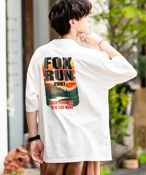 Rocky Monroe(ロッキーモンロー)の「【GO OUT掲載】FOXRUN フォックスラン オーバーサイズプリント半袖Tシャツ(Tシャツ/カットソー・メンズ・ミント/ブラック/ホワイト/ホワイト系/ブラック系/グリーン系/ホワイト系1/ホワイト系2/ブルー/ブラック系2/グリーン系1/ホワイト系3/ブラック系4/ブラック系1/ブラック系3/ホワイト系4/ブルー系/ブルー系1・M/L)」の6枚目の写真