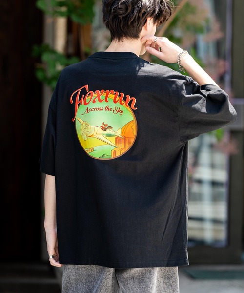 Rocky Monroe(ロッキーモンロー)の「【GO OUT掲載】FOXRUN フォックスラン オーバーサイズプリント半袖Tシャツ(Tシャツ/カットソー・メンズ・ミント/ブラック/ホワイト/ホワイト系/ブラック系/グリーン系/ホワイト系1/ホワイト系2/ブルー/ブラック系2/グリーン系1/ホワイト系3/ブラック系4/ブラック系1/ブラック系3/ホワイト系4/ブルー系/ブルー系1・M/L)」の11枚目の写真