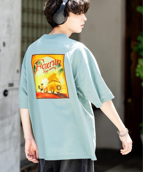 Rocky Monroe(ロッキーモンロー)の「【GO OUT掲載】FOXRUN フォックスラン オーバーサイズプリント半袖Tシャツ(Tシャツ/カットソー・メンズ・ミント/ブラック/ホワイト/ホワイト系/ブラック系/グリーン系/ホワイト系1/ホワイト系2/ブルー/ブラック系2/グリーン系1/ホワイト系3/ブラック系4/ブラック系1/ブラック系3/ホワイト系4/ブルー系/ブルー系1・M/L)」の15枚目の写真