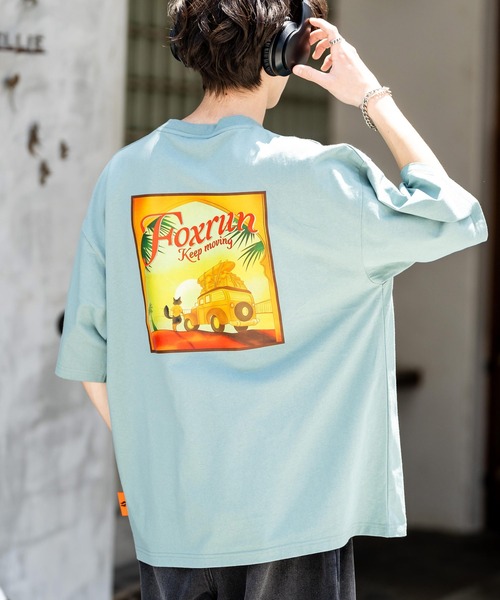 Rocky Monroe(ロッキーモンロー)の「【GO OUT掲載】FOXRUN フォックスラン オーバーサイズプリント半袖Tシャツ(Tシャツ/カットソー・メンズ・ミント/ブラック/ホワイト/ホワイト系/ブラック系/グリーン系/ホワイト系1/ホワイト系2/ブルー/ブラック系2/グリーン系1/ホワイト系3/ブラック系4/ブラック系1/ブラック系3/ホワイト系4/ブルー系/ブルー系1・M/L)」の19枚目の写真