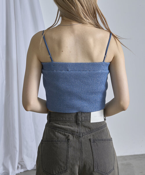 RAY CASSIN（レイカズン）の「ニットパット付きキャミ（キャミソール・レディース・ブルー/ブラック/ホワイト・FREE）」の20枚目の写真