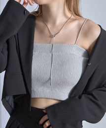 ニットパット付きキャミ