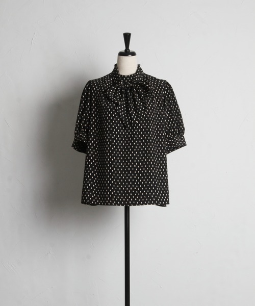 tocco closet(トッコ クローゼット)の「【ZOZO限定】スクエアドット2WAYボウタイブラウス(シャツ/ブラウス・レディース・ブラック/ブラウン/オフホワイト/グリーン・M)」の22枚目の写真