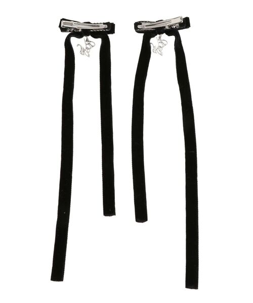 EATME（イートミー）の「ロングリボンクリップセット（ヘアピン・レディース・ブラック・FREE）」の7枚目の写真