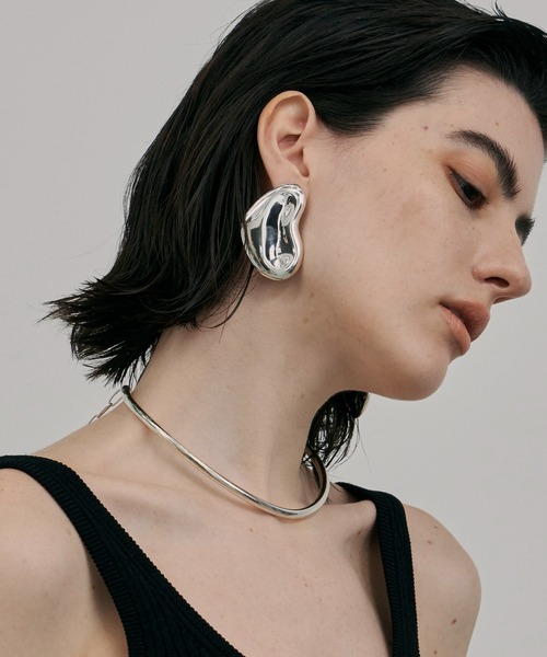 loni(ロニ)の「【金属アレルギー対応】Heart Leaf Pierce/ハートリーフピアス(ピアス(両耳用)・レディース・ゴールド/シルバー・FREE)」の7枚目の写真
