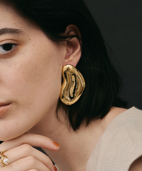 loni(ロニ)の「【金属アレルギー対応】Heart Leaf Pierce/ハートリーフピアス(ピアス(両耳用)・レディース・ゴールド/シルバー・FREE)」の12枚目の写真