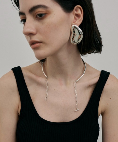 loni(ロニ)の「【金属アレルギー対応】Heart Leaf Pierce/ハートリーフピアス(ピアス(両耳用)・レディース・ゴールド/シルバー・FREE)」の5枚目の写真