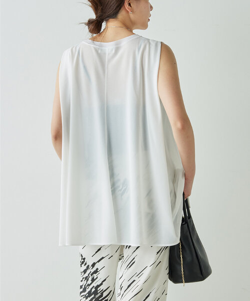 ガリャルダガランテ　バックフレアカットソー　ホワイト ガリャルダガランテ GALLARDAGALANTE 【5月15日(木) 12時予約