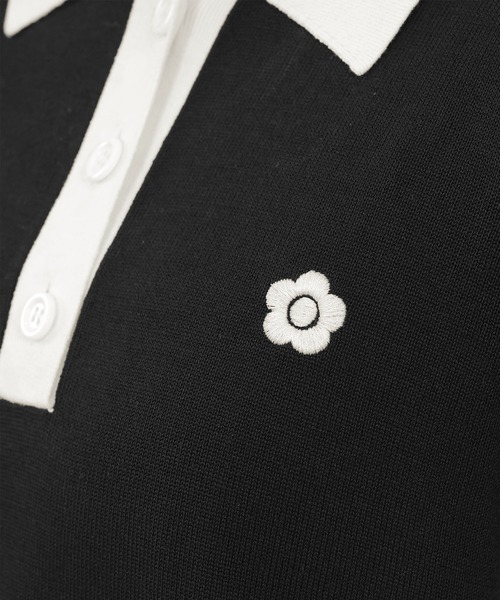 MARY QUANT(マリークワント)の「デイジーワンポイントポロ ワンピース(ワンピース・レディース・ブラック×ホワイト/チェック/ブラック・M)」の6枚目の写真