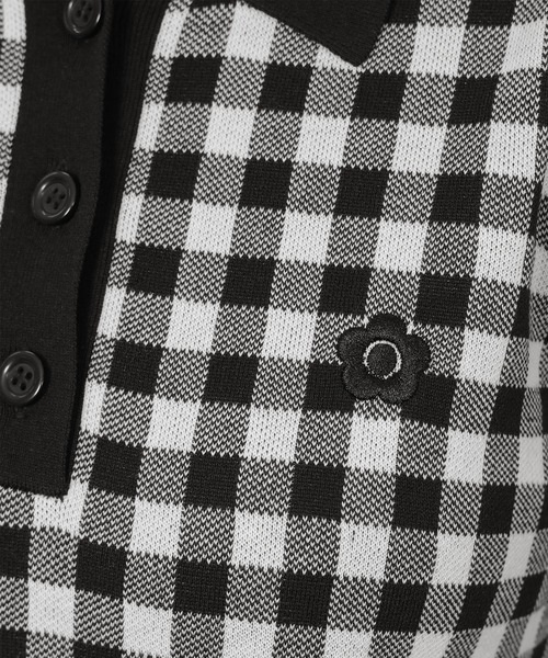 MARY QUANT(マリークワント)の「デイジーワンポイントポロ ワンピース(ワンピース・レディース・ブラック×ホワイト/チェック/ブラック・M)」の14枚目の写真