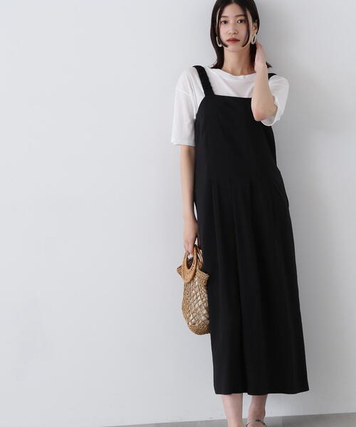 N.（N. Natural Beauty Basic）（エヌエヌナチュラルビューティーベーシック）の「◆ギャザーストラップワンピース（ワンピース・レディース・ブラック/ブラウン・MEDIUM）」の10枚目の写真