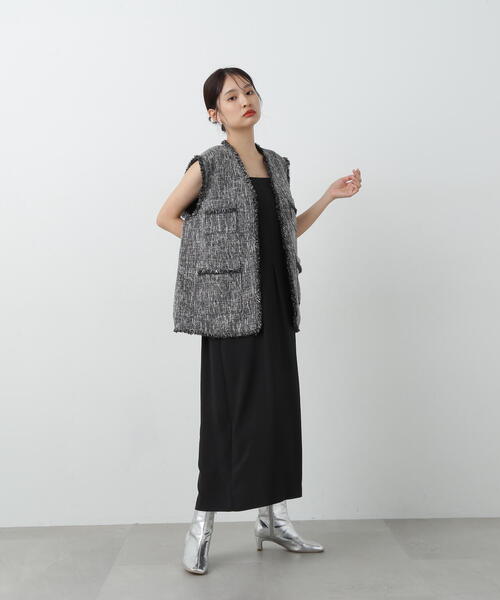 N.（N. Natural Beauty Basic）（エヌエヌナチュラルビューティーベーシック）の「◆ギャザーストラップワンピース（ワンピース・レディース・ブラック/ブラウン・MEDIUM）」の12枚目の写真