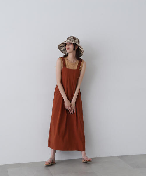 N.（N. Natural Beauty Basic）（エヌエヌナチュラルビューティーベーシック）の「◆ギャザーストラップワンピース（ワンピース・レディース・ブラック/ブラウン・MEDIUM）」の17枚目の写真