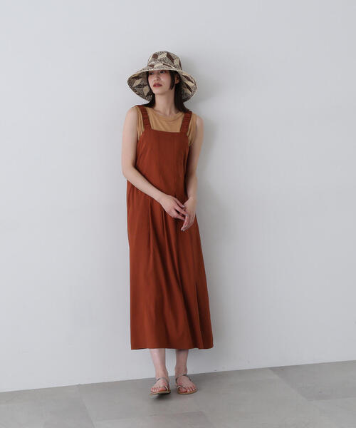 N.（N. Natural Beauty Basic）（エヌエヌナチュラルビューティーベーシック）の「◆ギャザーストラップワンピース（ワンピース・レディース・ブラック/ブラウン・MEDIUM）」の18枚目の写真