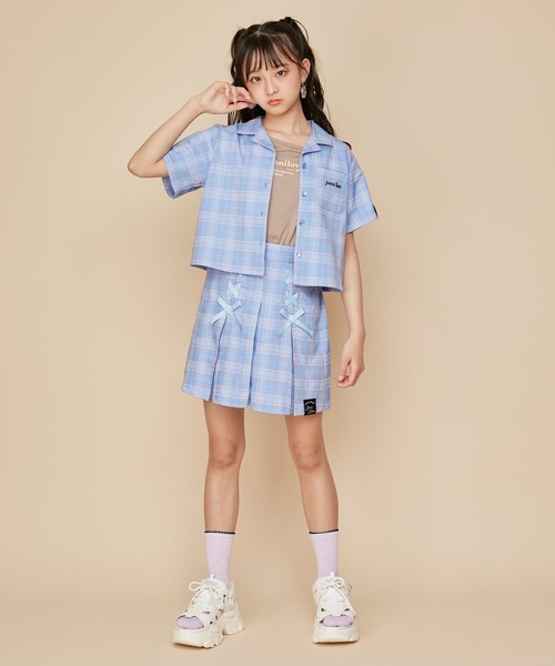 JENNI love（ジェニィラブ）の「チェック柄レースアップスカパン