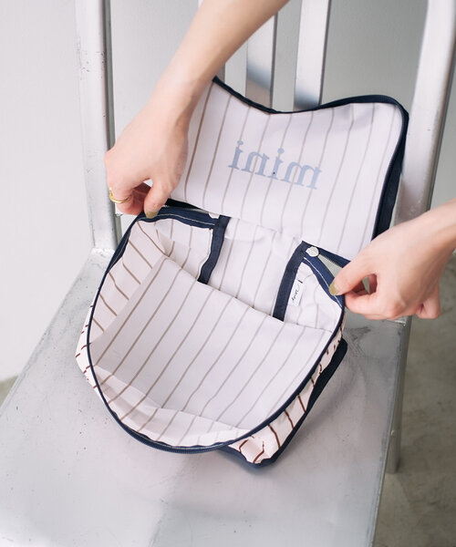 BIRTHDAY BAR（バースデイバー）の「パッキングポーチ S（ポーチ・レディース・ブルー/グレー/アイボリー/ネイビー・0）」の8枚目の写真