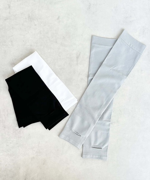 BAYBLO（ベイブロ）の「(KS)アームカバー（アームカバー・レディース・グレー/ブラック/ホワイト・FREE）」の3枚目の写真