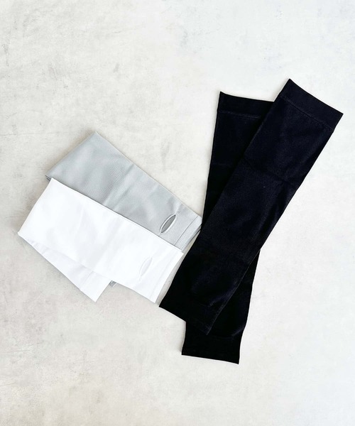 BAYBLO（ベイブロ）の「(KS)アームカバー（アームカバー・レディース・グレー/ブラック/ホワイト・FREE）」の10枚目の写真