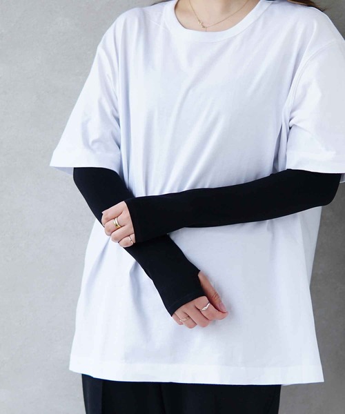 BAYBLO（ベイブロ）の「(KS)アームカバー（アームカバー・レディース・グレー/ブラック/ホワイト・FREE）」の11枚目の写真