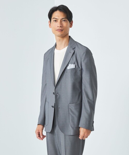 green label relaxing(グリーンレーベルリラクシング)の「Deo カノコ クルーネック Tシャツ -消臭-(Tシャツ/カットソー・メンズ・ホワイト/ライトグレー/ダークグレー・S/M/L/XL)」の10枚目の写真