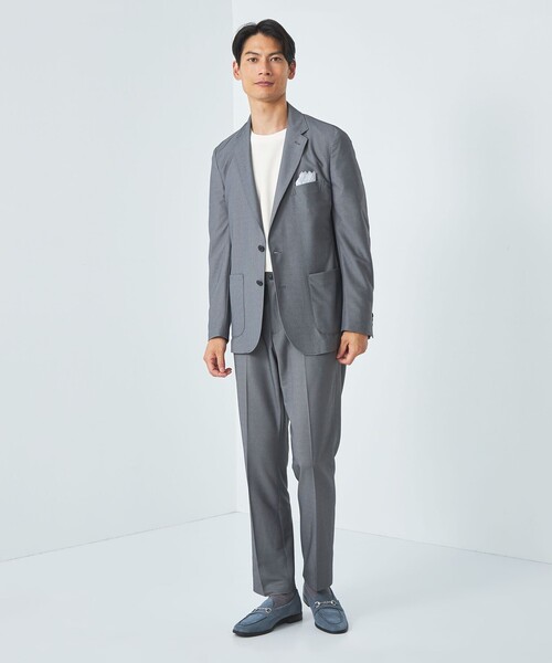 green label relaxing(グリーンレーベルリラクシング)の「Deo カノコ クルーネック Tシャツ -消臭-(Tシャツ/カットソー・メンズ・ホワイト/ライトグレー/ダークグレー・S/M/L/XL)」の9枚目の写真