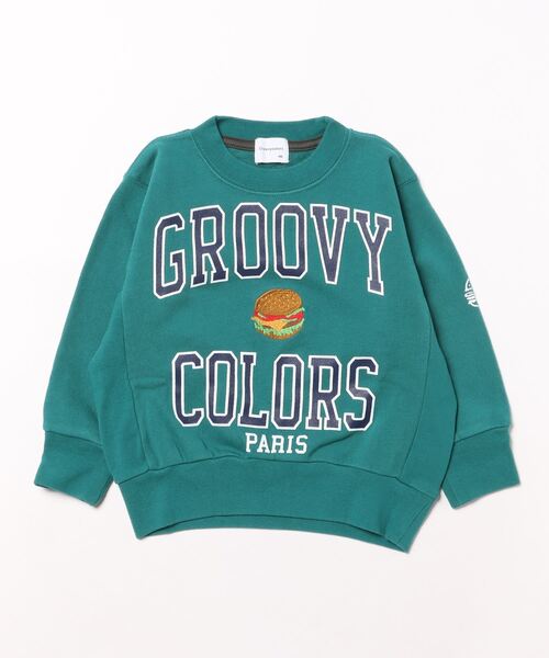 GROOVY COLORS(グルービーカラーズ)の「GROOVY COLORS PARIS Sweatshirt(スウェット・キッズ・ブラック/グリーン・100/110/120)」の6枚目の写真