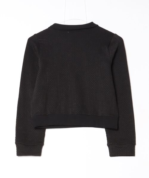 POLO KNIT /長袖ニットポロ ショート丈 ワンポイント刺繍