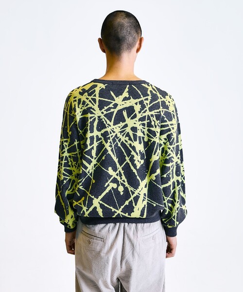 City Ambient Products(シティアンビエントプロダクツ)の「City Ambient Products:〈手洗い可能〉ペイント ジャカード クルーネック ニット(ニット/セーター・メンズ・チャコールグレー/ライトブルー/ダークブラウン・LARGE/MEDIUM/SMALL)」の10枚目の写真