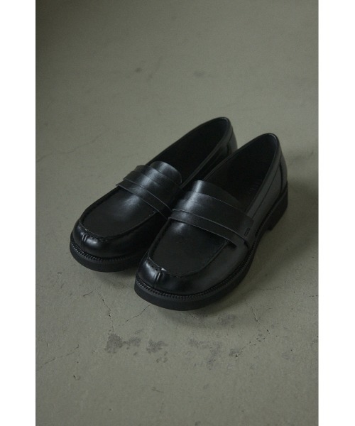 BLACK BY MOUSSY（ブラックバイマウジー）の「square loafer(スクエアローファー)（ローファー・レディース・ブラウン/ブラック・38/37/36）」の9枚目の写真