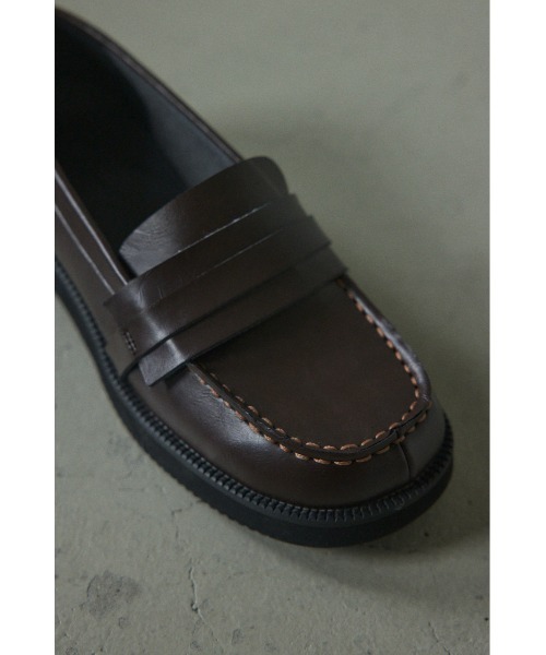 BLACK BY MOUSSY（ブラックバイマウジー）の「square loafer(スクエアローファー)（ローファー・レディース・ブラウン/ブラック・38/37/36）」の15枚目の写真