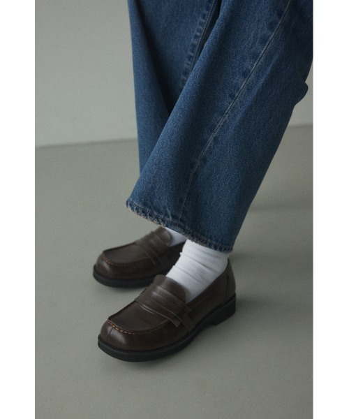 BLACK BY MOUSSY（ブラックバイマウジー）の「square loafer(スクエアローファー)（ローファー・レディース・ブラウン/ブラック・38/37/36）」の11枚目の写真