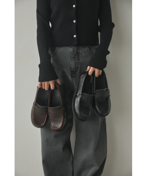 BLACK BY MOUSSY（ブラックバイマウジー）の「square loafer(スクエア