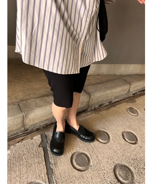 靴 BLACK BY MOUSSY square loafer BLACK BY MOUSSY square loafer