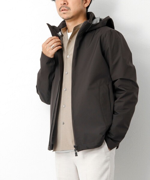 HERNO（ヘルノ）の「【HERNO/ヘルノ】Laminar フードブルゾン（ブルゾン・メンズ・ベージュ系その他/ブラック・48）」の10枚目の写真