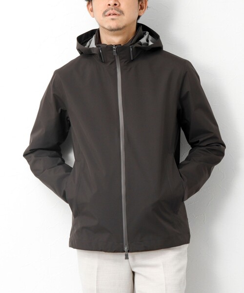 HERNO（ヘルノ）の「【HERNO/ヘルノ】Laminar フードブルゾン（ブルゾン・メンズ・ベージュ系その他/ブラック・48）」の4枚目の写真