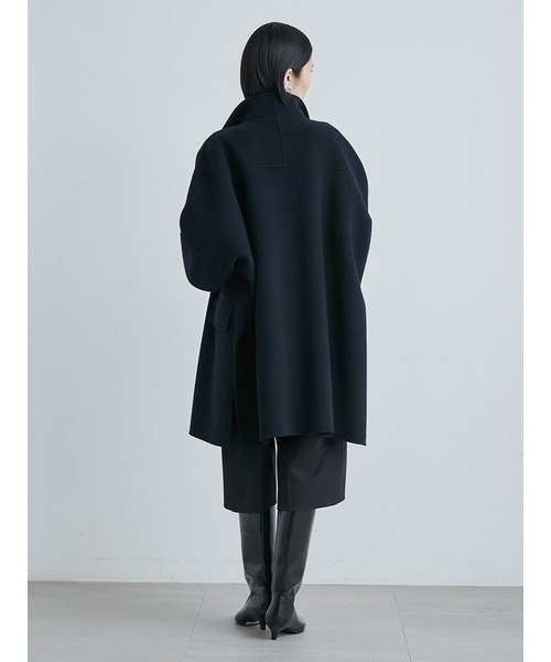 MIESROHE（ミースロエ）の「スーパー140スタンドカラー接結ポンチョ
